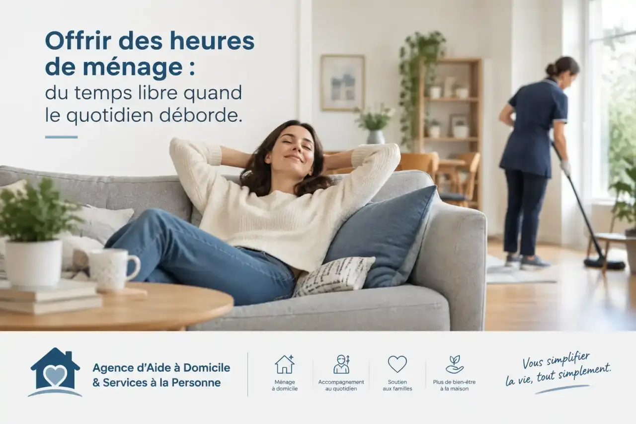 Offrir des heures de ménage : du temps libre quand le quotidien déborde